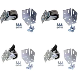 SimonRack 4 Doppelrollen 50 mm + Füße + 12 M6-Schrauben + 8 M8-Schrauben + Muttern