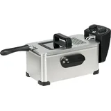 Homcom Fritteuse 3L Edelstahl Silber