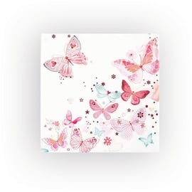 Home Fashion Papierserviette "Schmetterlinge", 33 x 33 cm, 20 Stück