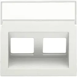 Niko Züblin 101-65400 Abdeckung Daten 2x RJ schräger Ausgang, white 10165400