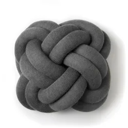 Design House Stockholm - Knot Kissen, dunkelgrau