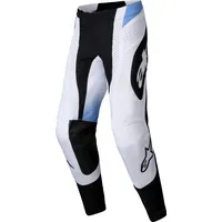 Alpinestars Techstar Melt Textilhose - Schwarz/Weiß/Hellblau / 38