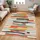 livabliss Teppich LIVABLISS "HOUSTON", bunt, B:80cm H:11mm L:150cm, Kunstfaser, Teppiche, Teppich, Skandi Design, Modern Boho Kurzflor Wohnzimmerteppich, Schlafzimmer