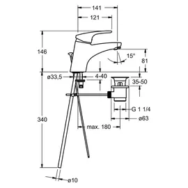 Hansa HansaMix Einhandmischer chrom 01092183