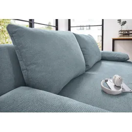 Jockenhöfer Schlafsofa Kunstleder 2-Sitzer Blau