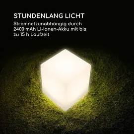 Blumfeldt Shinecube XL Leuchtwürfel 40x40x40cm 16 Farben-LED 4 Licht-Modi: weiß