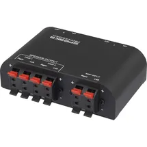 SpeaKa Professional 2 Port Lautsprecher-Umschalter Klemmanschluss Metallgehäuse Schwarz