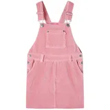 vidaXL Kinder-Latzkleid Cordkleid Kleid Kinderkleid Mädchen Kordkleid Cord Hellrosa 104 - 104