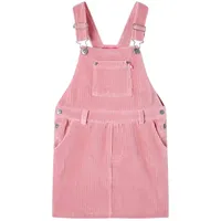 vidaXL Kinder-Latzkleid Cordkleid Kleid Kinderkleid Mädchen Kordkleid Cord Hellrosa 104 - 104