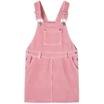 vidaXL Kinder-Latzkleid Cordkleid Kleid Kinderkleid Mädchen Kordkleid Cord Hellrosa 104 - 104