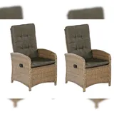 Merxx Atrani Sessel 2er Set 94 x 110 x 108 cm steinbeige