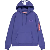 Alpha Industries Back Print Kapuzenpullover - night Purple -