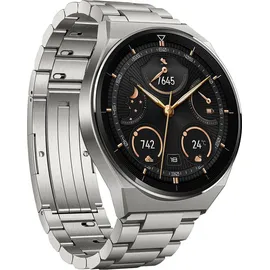 Huawei Watch GT 3 Pro 46 mm titangrau Edelstahlarmband grau