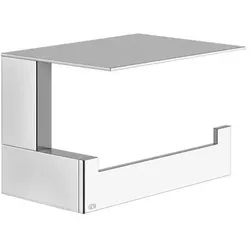 Gessi Rettangolo Accessoires Toilettenpapierrollenhalter mit Deckel, Wandmontage, 20849030, Farbe: Kupfer PVD