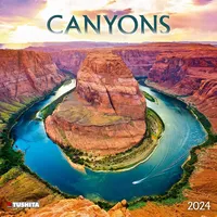 Tushita paperart Canyons 2024: Kalender 2024 (Wonderful World)