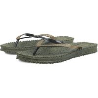 ILSE JACOBSEN HORNBÆK | Cheerful01 | Flip Flops with Glitter | Army, size 37 EU - 37 EU