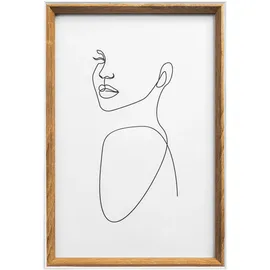 WALTHER+ DESIGN Bilderrahmen Silhouette beige 15x20 cm 3 St.
