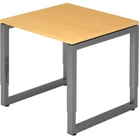 Hammerbacher Ergonomic Plus R-Serie RS08/6/G Schreibtisch 80x80cm Buche/graphit