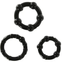 You2Toys Doc Johnson Penisring Black 3 St.