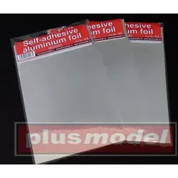 PLUS MODEL 018 Alufolie 2 Stück Aluminium-Folie selbsthaftend / Adhesiv.