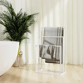 vidaXL Handtuchständer Freistehend Schwarz 48x24x78,5