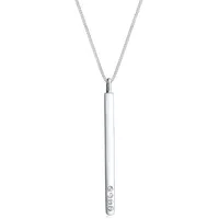 Elli Y-Kette mit Anhänger Stab und Kristalle Silber 925