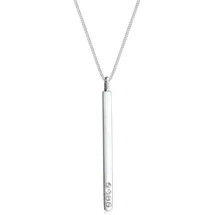 Elli Y-Kette mit Anhänger Stab und Kristalle Silber 925