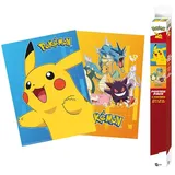 ABYstyle POKEMON Set 2 Chibi Posters Colourful Characters (52x38cm) - Plakat