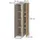 Vicco Badschrank Edelin, 35 x 120 cm mit 4 offenen Ablagefächern, wandhängend zur flexiblen Montage im Badezimmer,