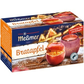 Meßmer Bratapfel | 20 Teebeutel | Glutenfrei | Laktosefrei | Vegan