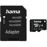 Hama microSDXC 128GB Class 10 UHS-I + SD-Adapter
