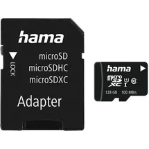 Hama microSDXC 128GB Class 10 UHS-I + SD-Adapter