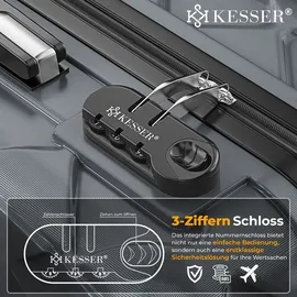 Kesser Koffer-Set 3-tlg. grau/charcoal