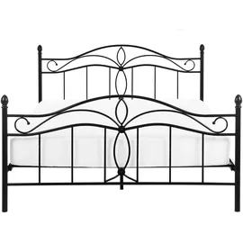 Beliani Bett mit Lattenrost Metall Antlia 140 x 200 cm