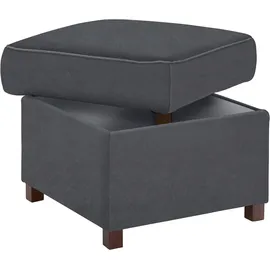sit&more Polsterhocker Montego 58 x 46 x 58 cm Grau