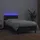 vidaXL Boxspringbett mit Matratze & LED Schwarz 100x200 cm Kunstleder
