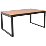 Home Deluxe SIERA Gartentisch 160 x 90 x 75 cm Grau