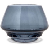 Holmegaard Teelichthalter Ø10 cm Flow aus mundgeblasenem Glas, blau