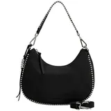 FredsBruder Schultertasche All About Beads Midi Hobo Bag Black