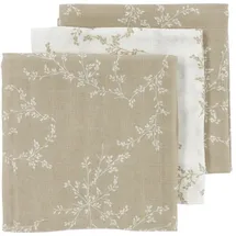 Meyco Baby Musselin - Branches Sand - 70x70cm / 3-Pack - Oeko-Tex Standard 100
