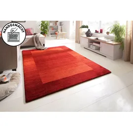 THEKO Gabbeh Super Wollteppich 60 x 90 cm rot