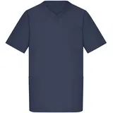 James & Nicholson Herren Kasack - Klassischer Schlupfkasack mit V-Ausschnitt | Farbe: Navy | Grösse: XS - XS