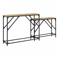 VidaXL Artisan-Eiche Konsolentisch 100 x 28 x 75 cm