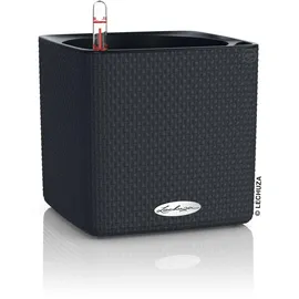 LECHUZA Cube Color 16 Komplettset 17 x 17 x 16 cm schiefergrau
