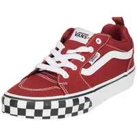 VANS Filmore Sneaker, Check Bumper Dark Red/White, 37 EU - 37 EU