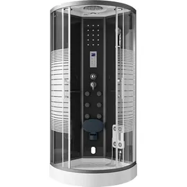 Home Deluxe Dampfdusche Black Pearl 90 x 90 cm