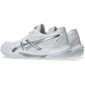 Asics GEL-ROCKET 12 Damen weiß, Größe 37 1⁄2 in Grau white/pure silver