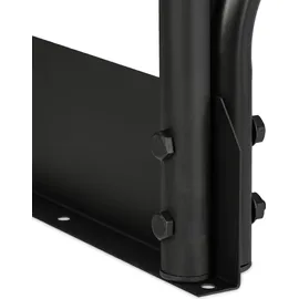 Relaxdays Kaminholzregal Metall 110 x 29 x 90 cm Schwarz