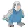 Teddy-Hermann Wellensittich blau