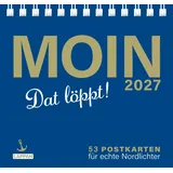 Lappan Verlag MOIN!: Postkartenkalender 2027: Nützt ja nix! | 53 Postkarten mit norddeutschen Sprüchen und Weisheiten. Humorvoll, nordisch, MOIN